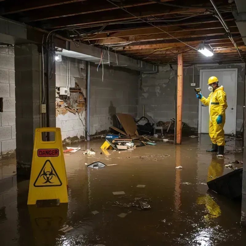 Flooded Basement Electrical Hazard in Lipscomb, AL Property